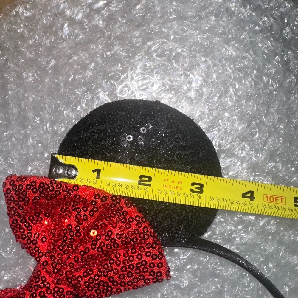 NEW Dalmatians Cruella Disney Movie Theme Sequin Mouse Ears Headband Polka Dot